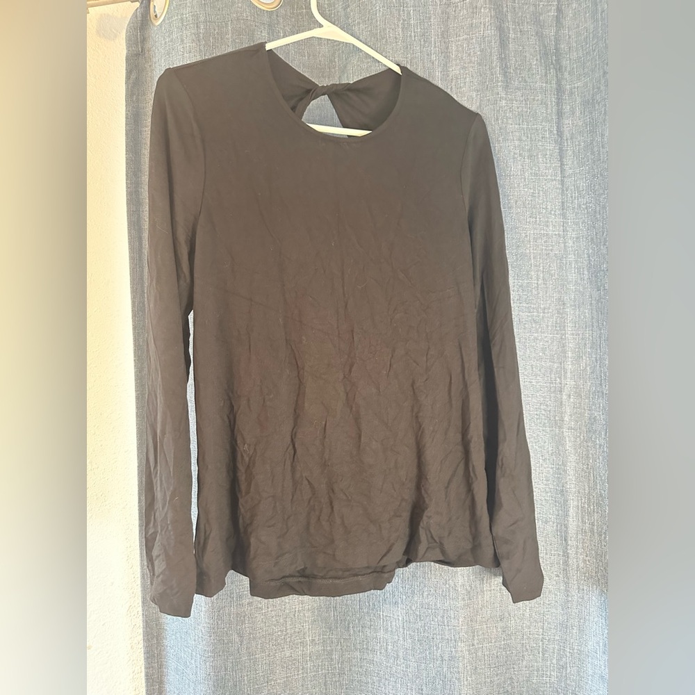 NEW NWT BANANA REPUBLIC Blouse Long Sleeves CUT OUT BACK SEXY Size XL
